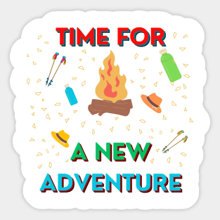 Time For A New Adventure Sticker